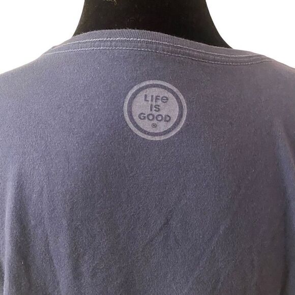 Life Is‎ Good Crusher Tee USA Graphic Short Sleeve Size Medium - Picture 8 of 12